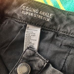 Black Jeggings Ankle Super Stretch size 8